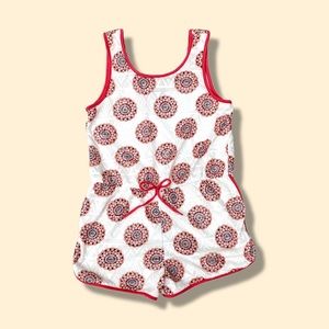 Paper Doll Girls' Size 14 Sleeveless Romper, Ivory